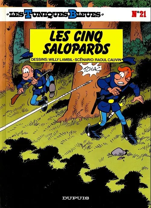Couverture de l'album Les Tuniques Bleues Tome 21 Les cinq salopards