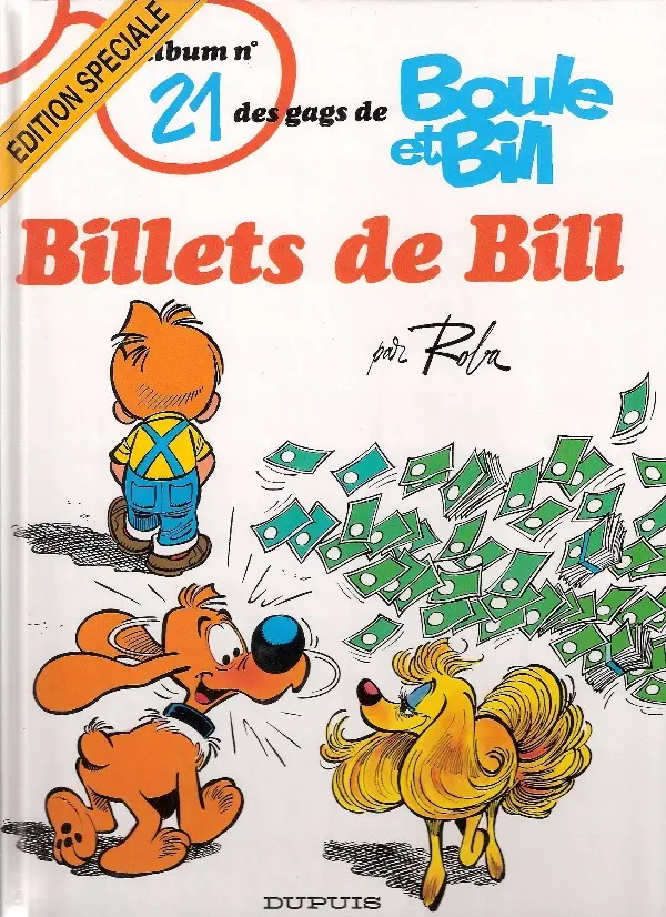 Couverture de l'album Boule & Bill Tome 21 Billets de Bill