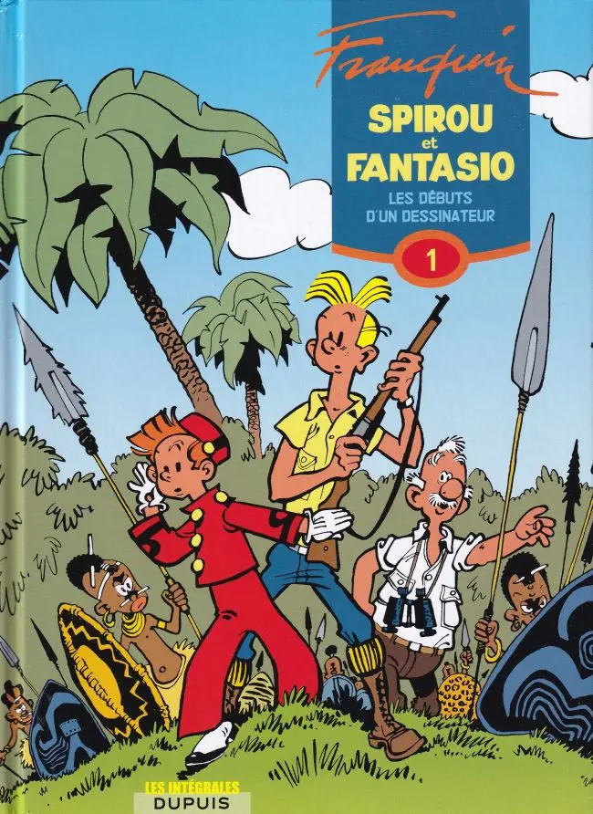 Couverture de l'album Spirou et Fantasio - Intégrale Dupuis 2 Tome 1 Les débuts d'un dessinateur