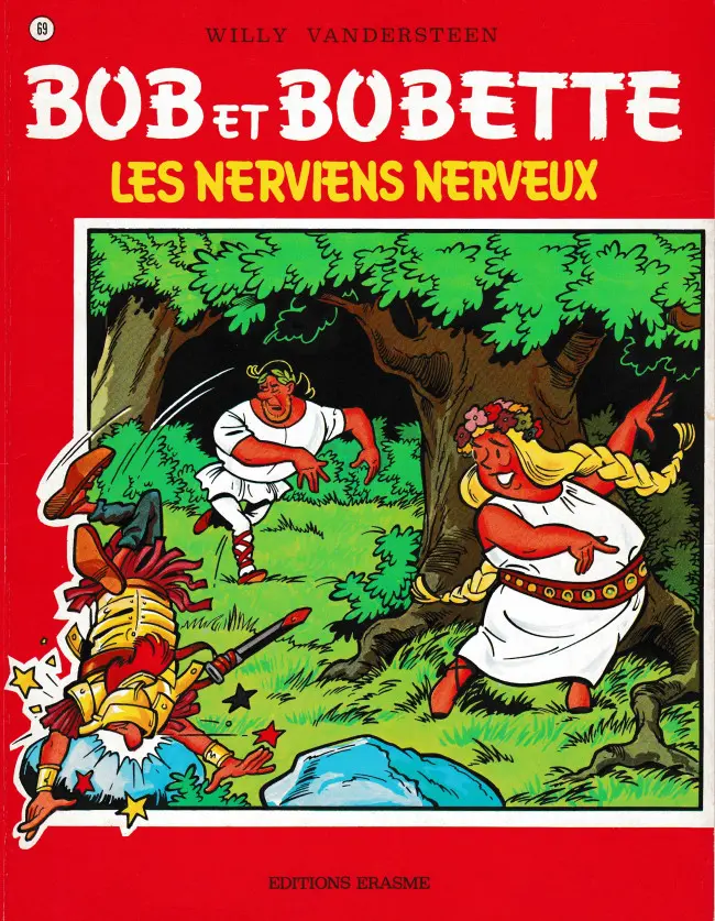 Couverture de l'album Bob et Bobette Tome 69 Les nerviens nerveux