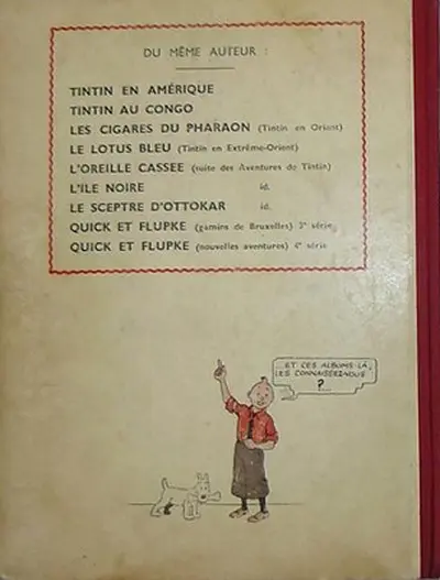 Verso de l'album Quick et Flupke - Gamins de Bruxelles 5e série