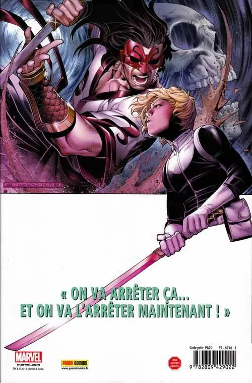 Verso de l'album Secret Warriors Tome 3 Renaissance