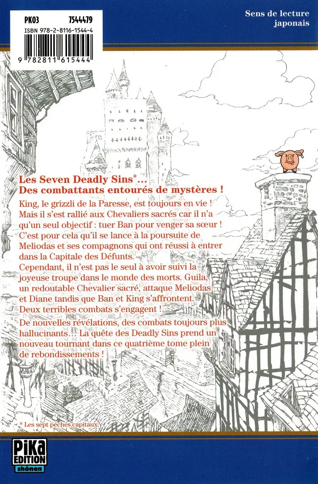 Verso de l'album Seven Deadly Sins 4