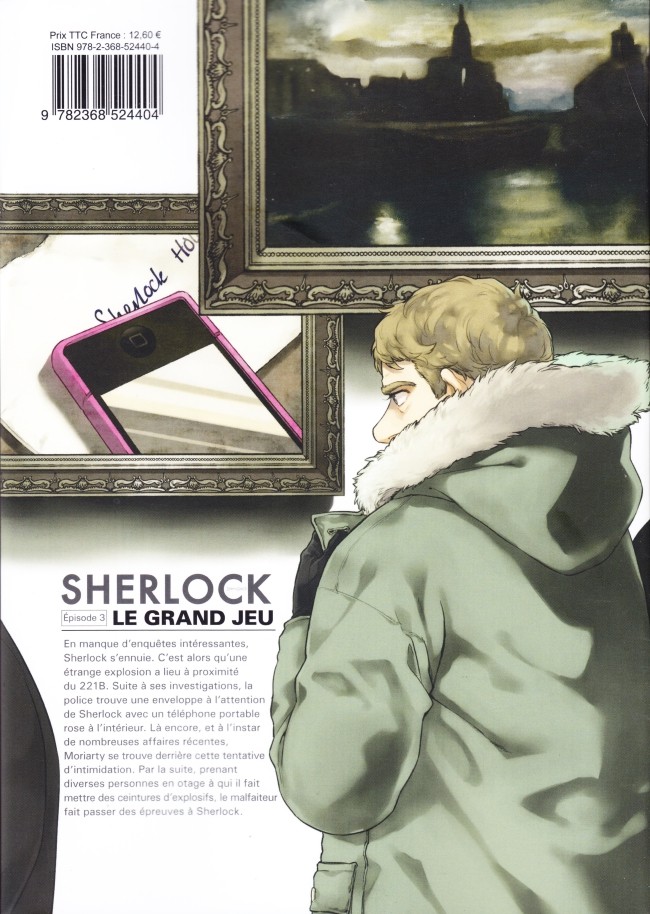Verso de l'album Sherlock 3 Le Grand Jeu