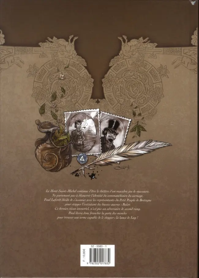 Verso de l'album Souvenirs d'un Elficologue Tome 3 La Lance de Lug
