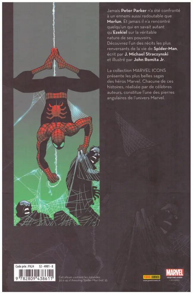 Verso de l'album Spider-Man Tome 1