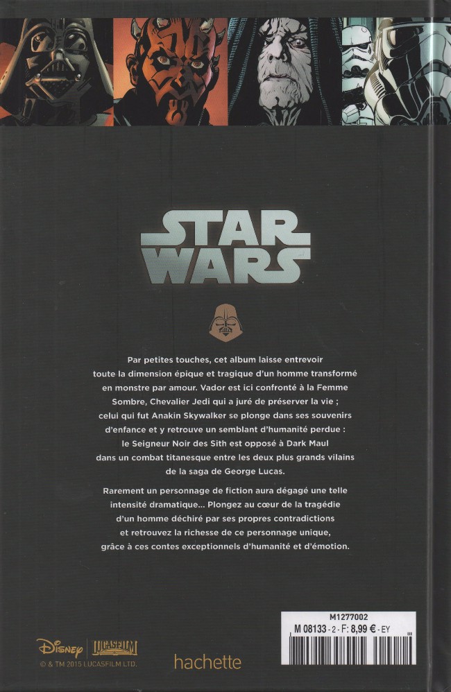 Verso de l'album Star Wars - Légendes - La Collection Tome 2 Le Côté Obscur - V. Le destin de Dark Vador