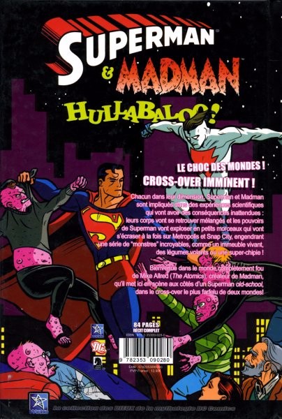 Verso de l'album Superman & Madman Hullabaloo !