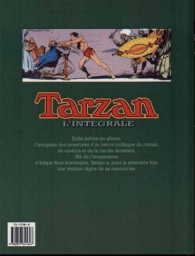 Verso de l'album Tarzan - L'Intégrale Tome 1