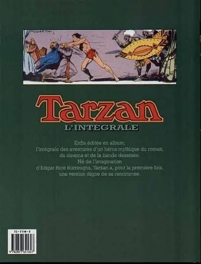 Verso de l'album Tarzan - L'Intégrale Tome 1