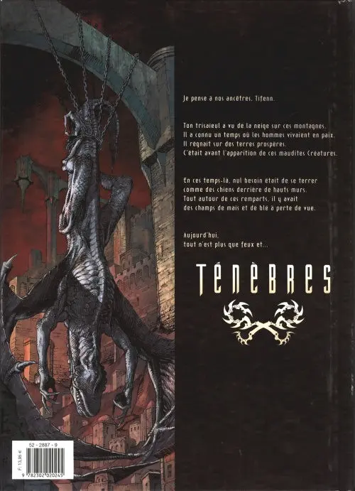Verso de l'album Ténèbres Tome 3 Citadelle