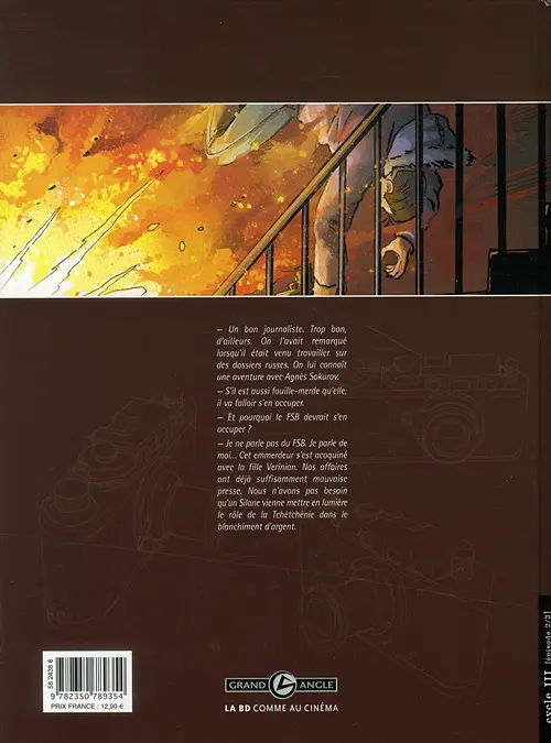 Verso de l'album Thomas Silane Tome 5 Fuites