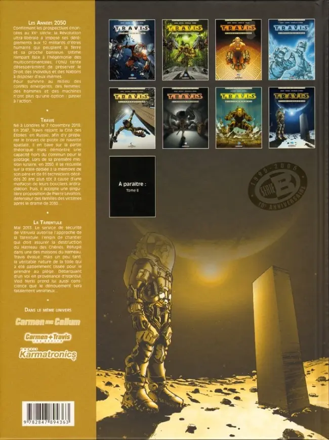 Verso de l'album Travis Tome 7 La Tarentule