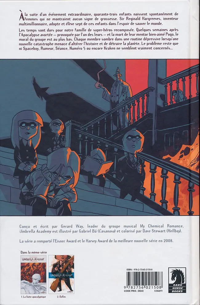 Verso de l'album Umbrella Academy Tome 2 Dallas