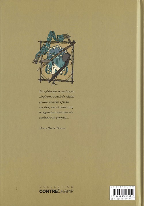 Verso de l'album La Vie sublime - Thoreau