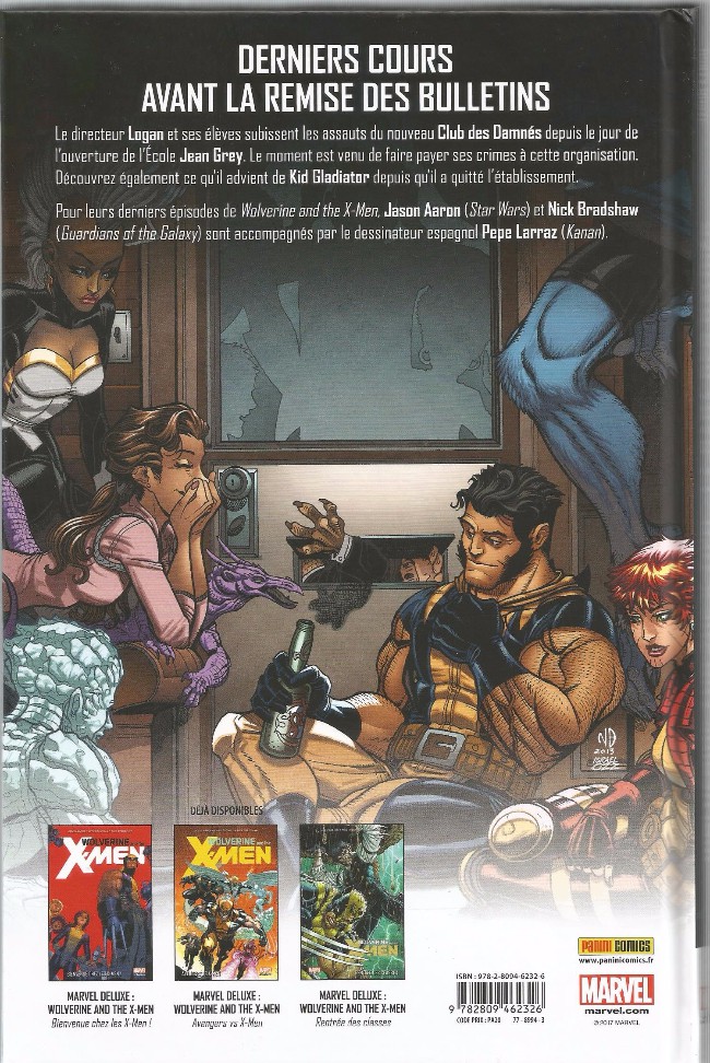 Verso de l'album Wolverine and the X-Men Tome 4 La Saga des Damnés