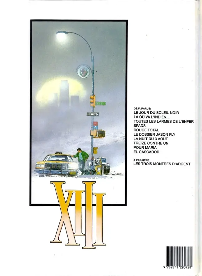 Verso de l'album XIII Tome 10 El cascador