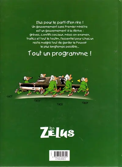 Verso de l'album Les Zélus Tome 3 Démagocratie