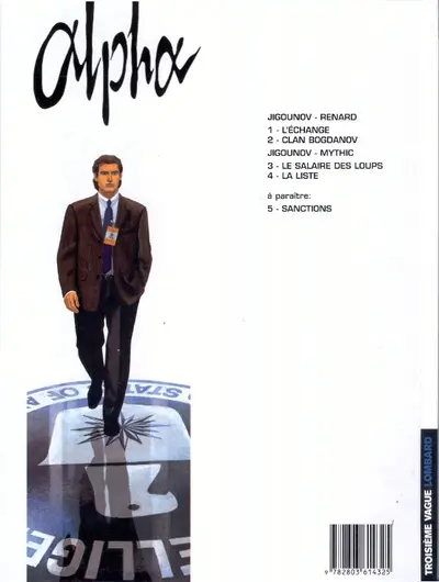 Verso de l'album Alpha Tome 1 L'Échange