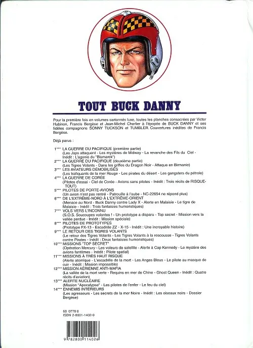 Verso de l'album Tout Buck Danny Tome 8 Pilotes de prototypes