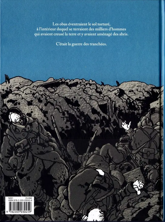Verso de l'album C'était la guerre des tranchées