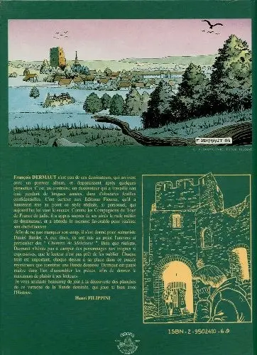 Verso de l'album Charlotte et le trésor des Templiers