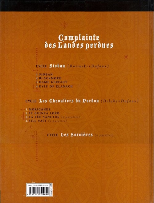 Verso de l'album Complainte des Landes perdues Tome 6 Le Guinea Lord