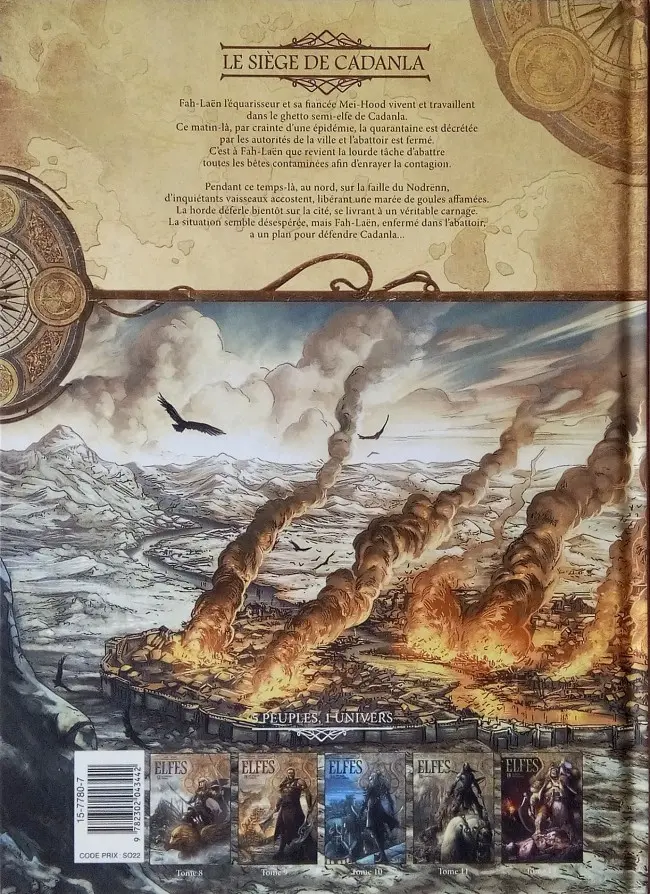 Verso de l'album Elfes Tome 9 Le Siège de Cadanla