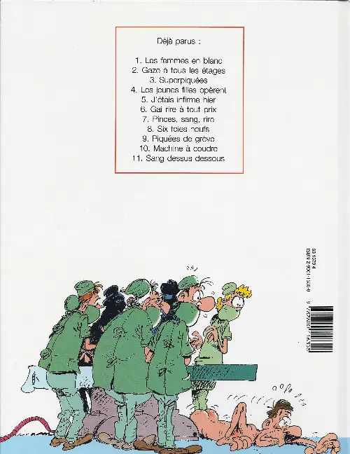 Verso de l'album Les Femmes en Blanc Tome 5 J'étais infirme hier