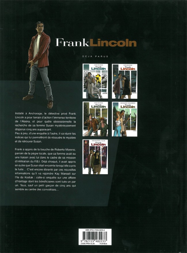 Verso de l'album Frank Lincoln Tome 4 Kodiak