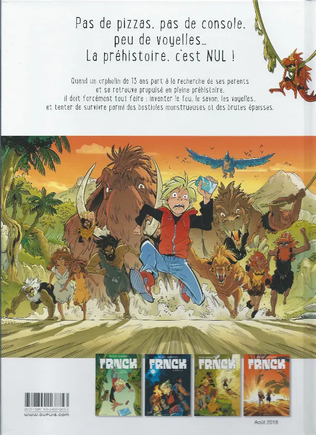 Verso de l'album Frnck Tome 2 Le baptême du feu