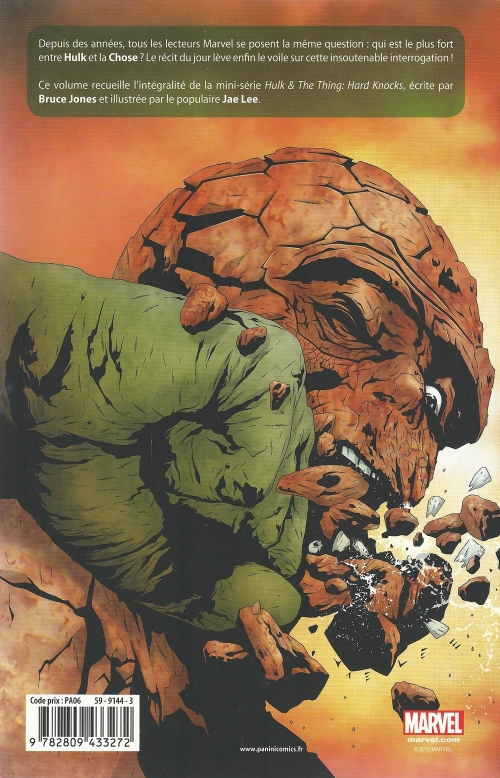 Verso de l'album Hulk Tome 5 Coups durs