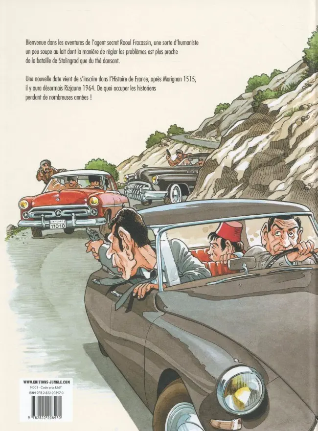 Verso de l'album Les aventures de Raoul Fracassin Tome 1 Les Flingueurs