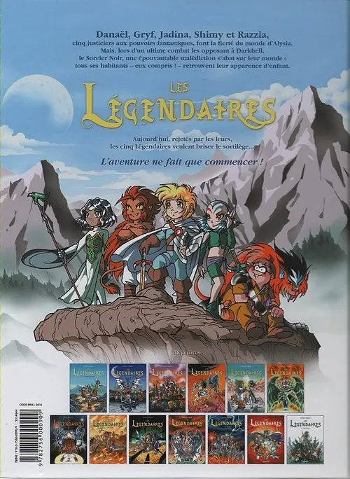 Verso de l'album Les Légendaires Tome 5 Cœur du passé