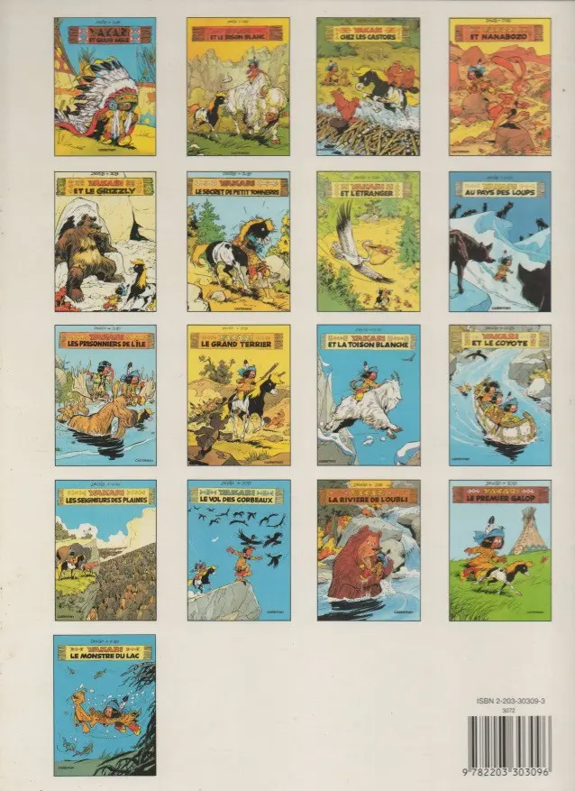 Verso de l'album Yakari Tome 9 Les prisonniers de l'île