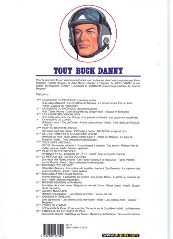 Verso de l'album Tout Buck Danny Tome 16 Embrouilles en temps de paix