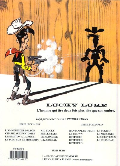 Verso de l'album Lucky Luke Tome 67 O.K. Corral