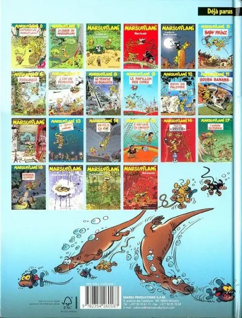 Verso de l'album Marsupilami Tome 21 Red monster