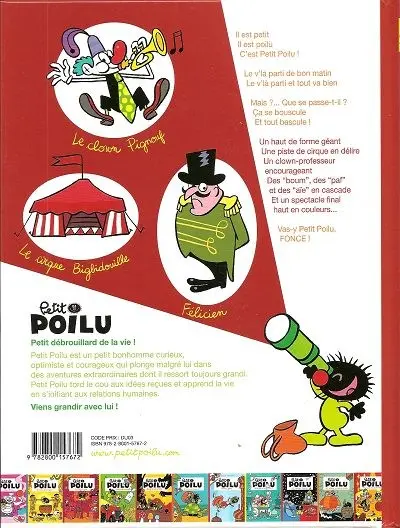 Verso de l'album Petit Poilu Tome 14 En piste les andouilles !
