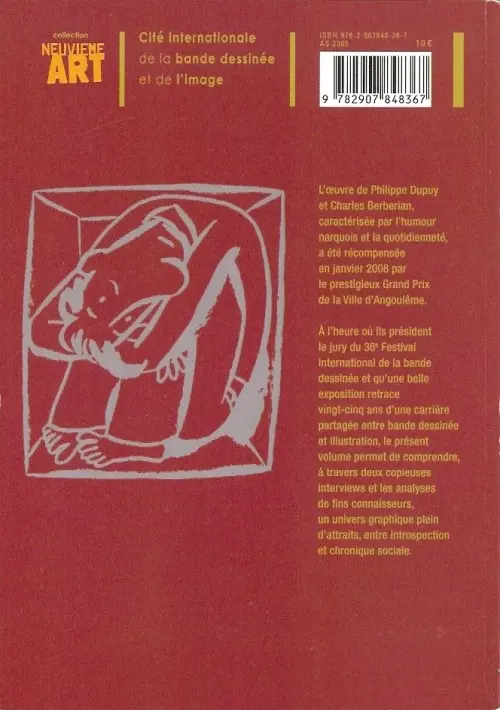 Verso de l'album Dupuy & Berberian