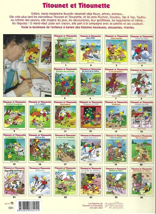 Verso de l'album Titounet et Titounette Triomphe Tome 22 Glissades
