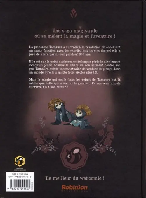 Verso de l'album Blindsprings Tome 1