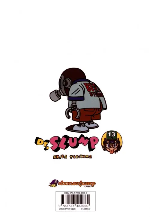 Verso de l'album Dr Slump Ultimate Edition Tome 13