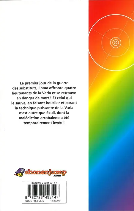 Verso de l'album Mon prof le tueur - Reborn ! 38 Voilà la levée de la malédiction !