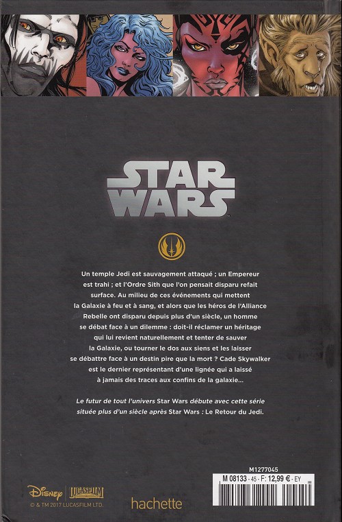 Verso de l'album Star Wars - Légendes - La Collection Tome 45 Star Wars Legacy - I. Anéanti