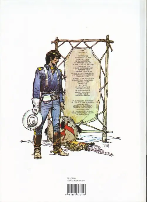 Verso de l'album Blueberry Tome 21 La dernière carte