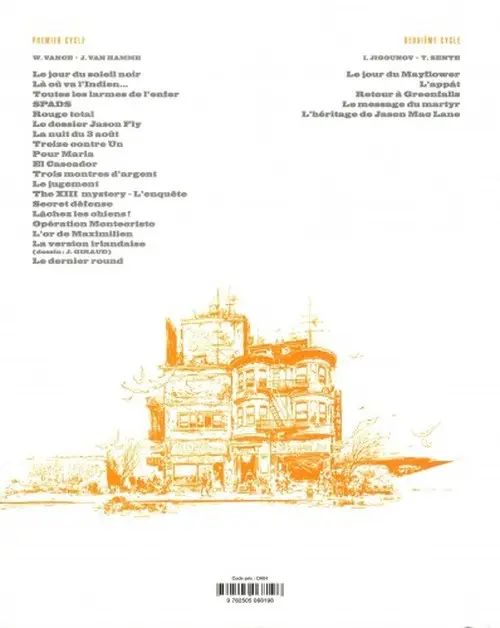 Verso de l'album XIII Tome 19 Le dernier round