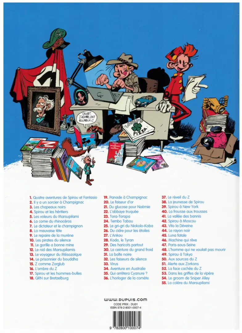 Verso de l'album Spirou et Fantasio Tome 5 Les voleurs du Marsupilami
