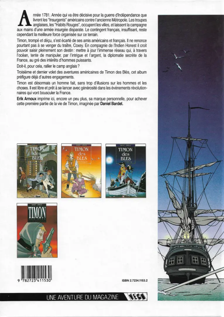 Verso de l'album Timon des blés Tome 3 L'habit rouge