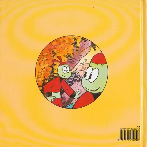 Verso de l'album Pik et Bou